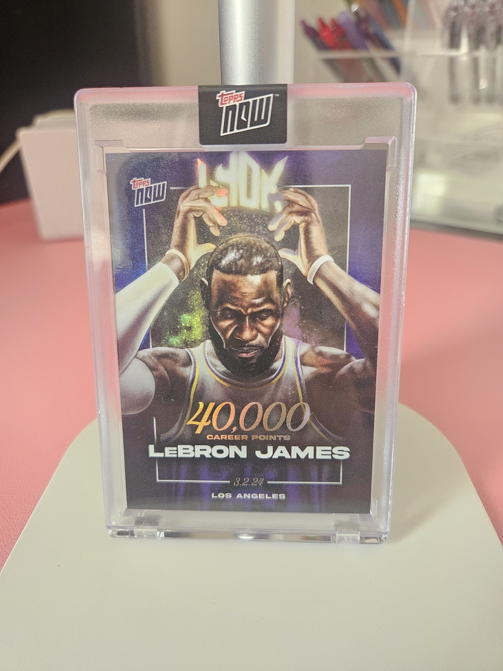 New 2023-24 Topps Now LeBron James 40,000 Career Points 40k LJ-40K PSA 10